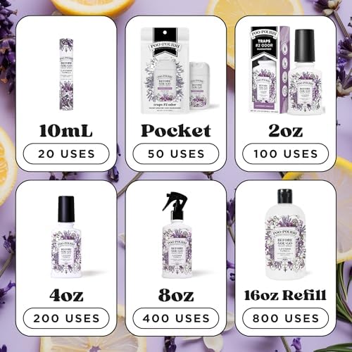 Poo-Pourri Before-You-Go Toilet Spray Lavender Vanilla 4 Fl Oz