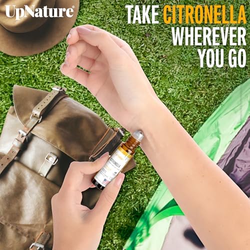 UpNature Citronella Oil Roll On - Natural Insect Repellent for Camping