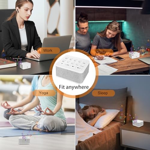 LUXSWAY Sound Machine with 10 Natural Soothing Sounds