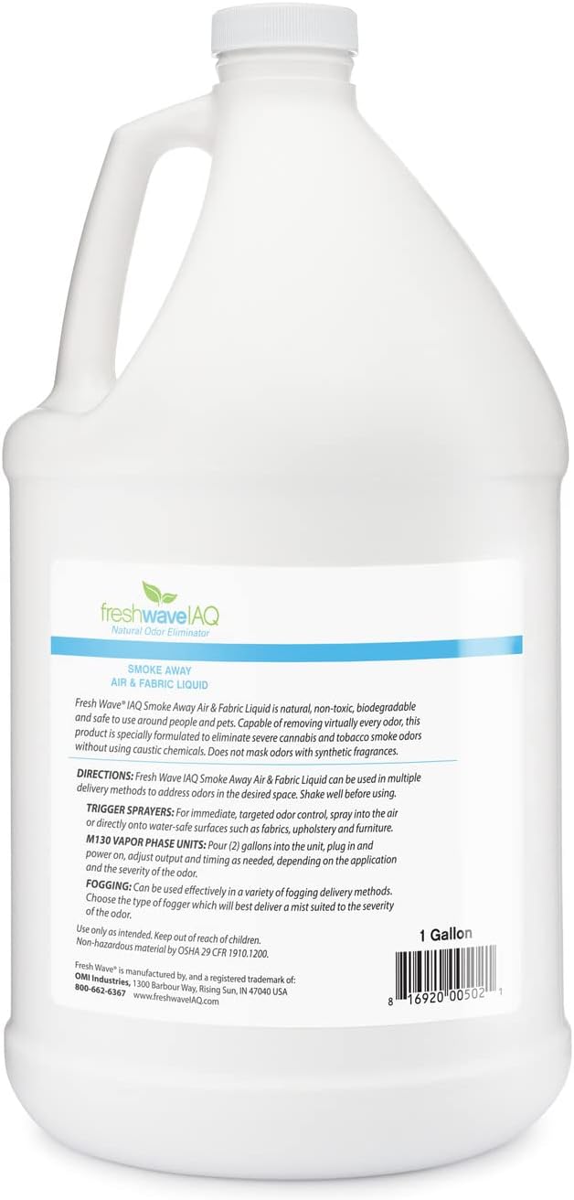 Fresh Wave IAQ Smoke Away Air Fabric Liquid 128 Fl Oz
