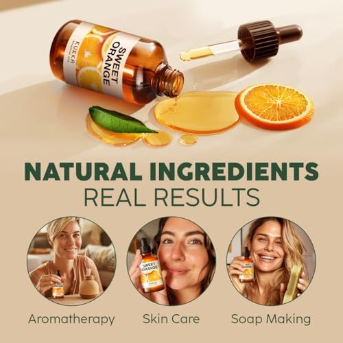 KUKKA Orange Essential Oil 4 Fl Oz Aromatherapy