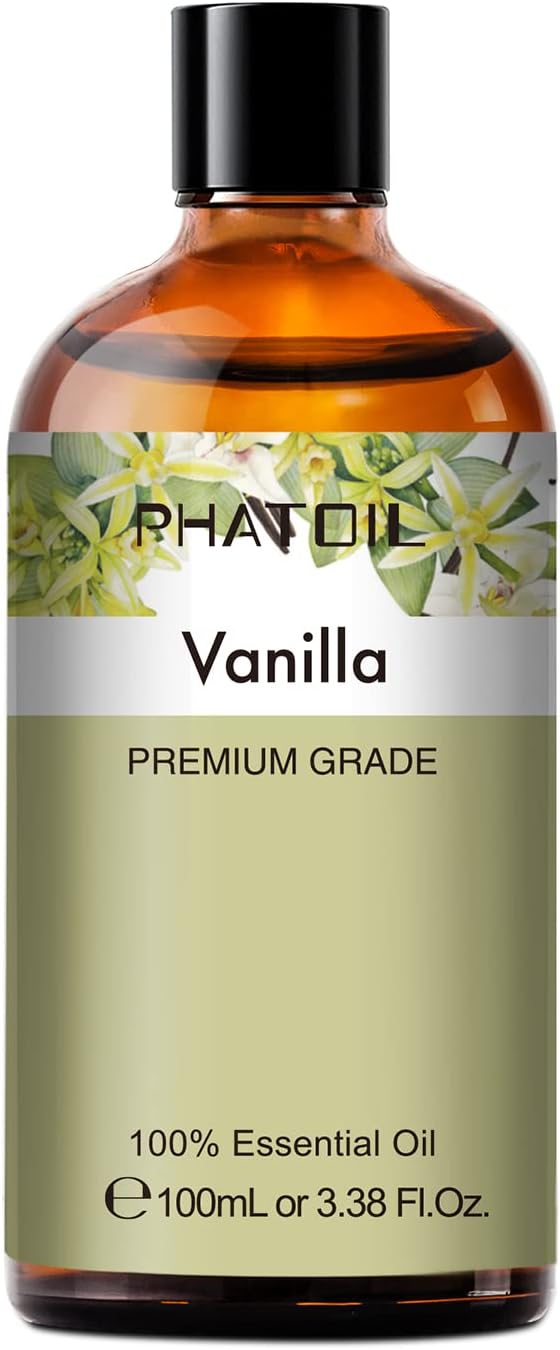 100ML Pure Vanilla Essential Oil for Diffuser and Aromatherapy