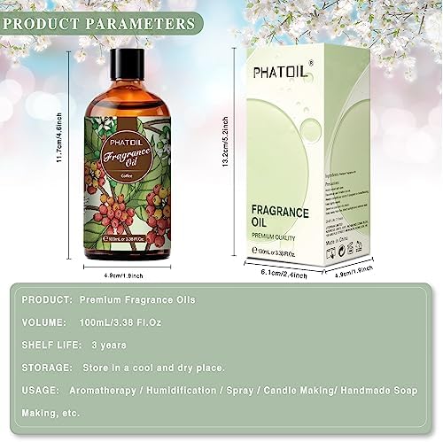 PHATOIL 338 FLOZ Coffee Fragrance Oil 100ml
