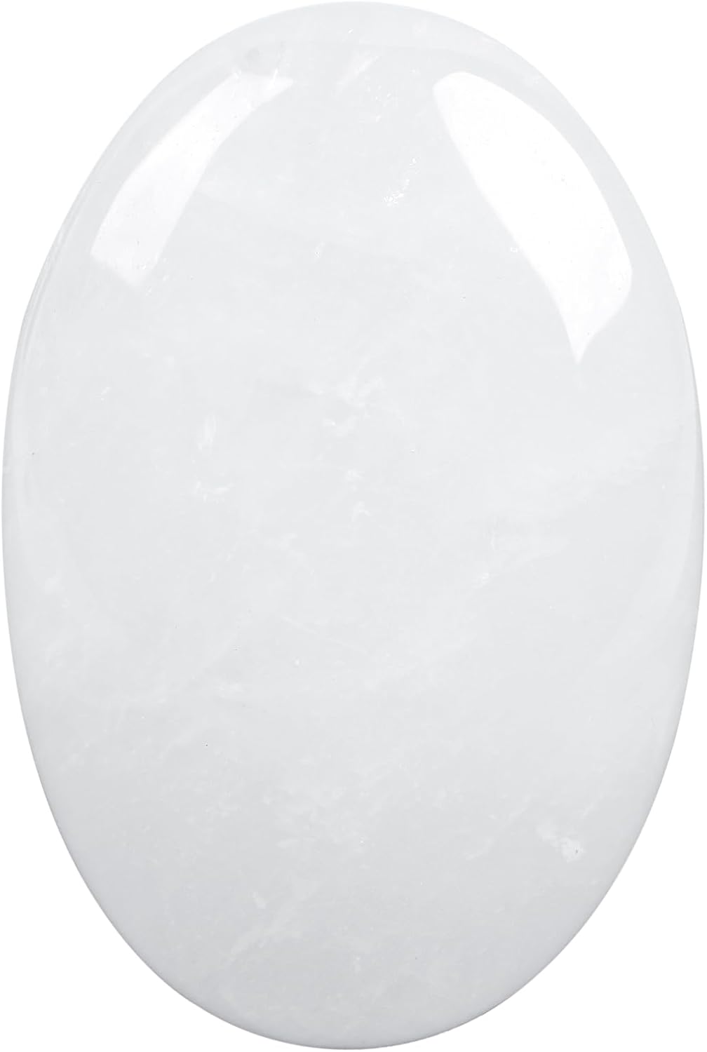 Loveliome Natural Rock Quartz Oval Worry Stones for Anxiety Relief