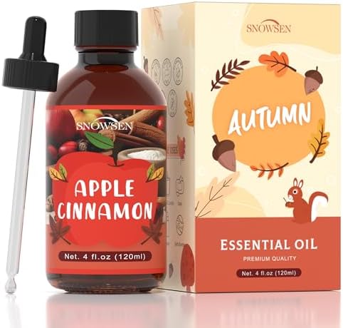 Apple Cinnamon Essential Oil 4 Fl Oz for Diffuser and DIY Use