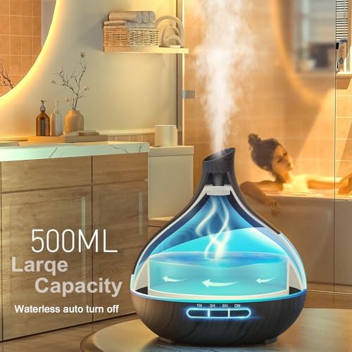500ML Essential Oil Diffuser with Remote Control and LED Light