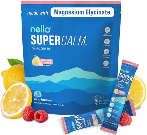 Nello SuperCalm Powdered Drink Mix Raspberry Lemonade 20 Ct