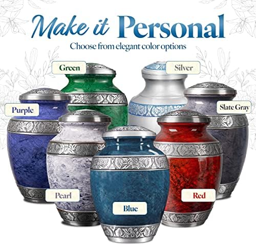 GSM Brands Cremation Urn with Blue Design