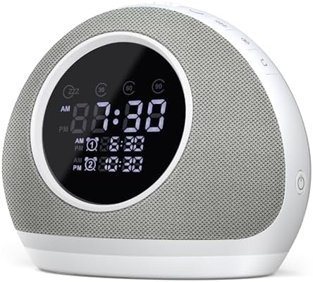Dreamegg Sound Machine Alarm Clock with 27 Sounds and 9 Night Lights