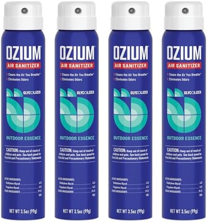 Ozium 35 Oz Air Sanitizer 4 Pack for Home Car Office