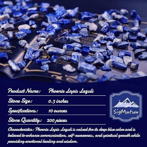 Polished Lapis Lazuli Crystal Chips 200 Pcs