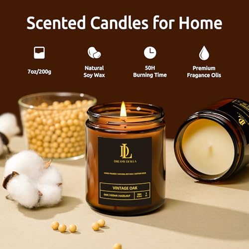 DL DREAMY DEWLA Scented Candles 4 Pack Set
