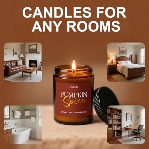 Pumpkin Spice Fall Candle for Aromatherapy