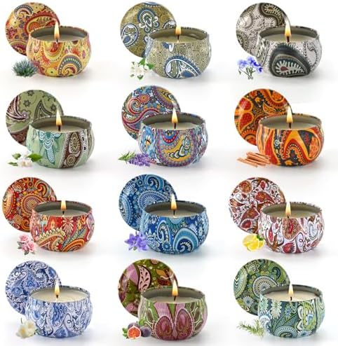 Scented Candles Gift Set 12 Pack Aromatherapy
