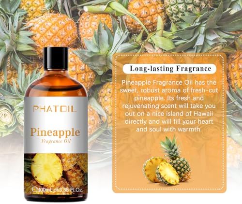 PHATOIL 338floz Pineapple Essential Oil for Aromatherapy and Diffusers
