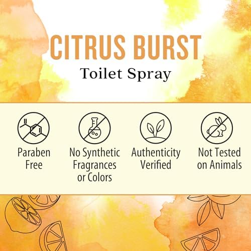 Aura Cacia Citrus Burst Toilet Spray 2 Fl Oz