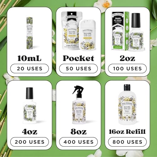 Poo-Pourri Bamboo Rain Toilet Spray 2oz