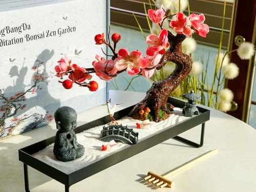Mini Zen Garden Kit for Desk Stress Relief