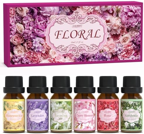 Salubrito 6 Piece Floral Essential Oil Set