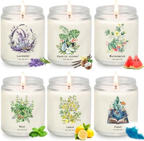 Summer Scented Candles Gift Set - 6 Pack