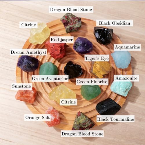 Apengshi Natural Dragon Blood Stone Crystals 2PCS for Meditation and Chakra Healing
