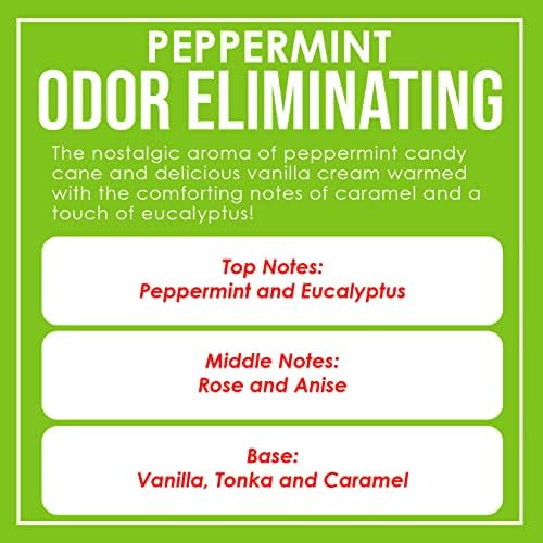 Peppermint Odor Eliminating Soy Candle - 80 Hour Burn