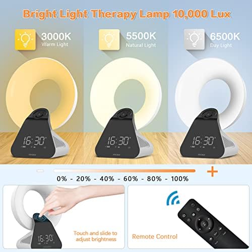 Voraiya Light Therapy Lamp with Speaker and Timer