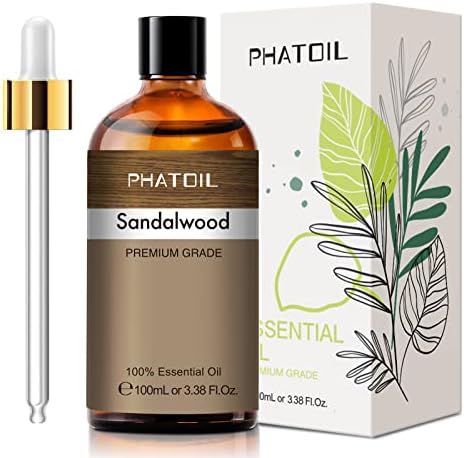 PHATOIL 100ML Sandalwood Essential Oil Pure for Aromatherapy