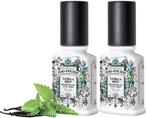 Poo-Pourri Vanilla Mint Toilet Spray 2 oz 2 Pack
