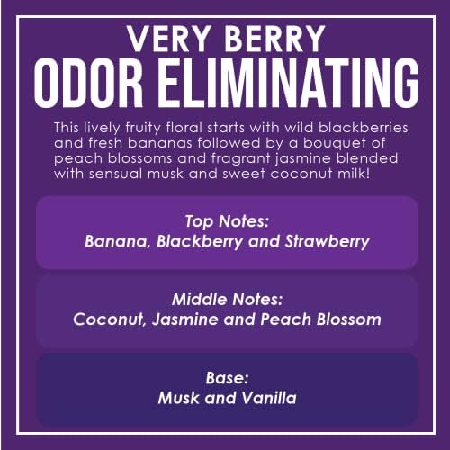 Very Berry Odor Eliminating Candle - 80 Hour Burn Time
