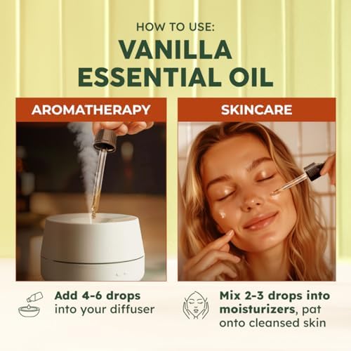 Kukka Vanilla Essential Oil 4 Fl Oz for Diffuser Skin