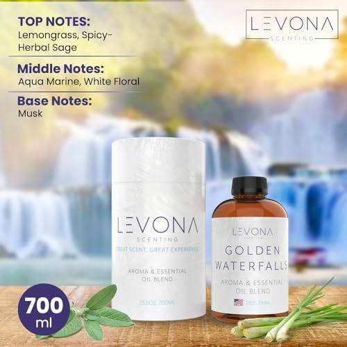 Levona Scent Essential Oils for Diffusers - Golden Waterfalls 700 ml
