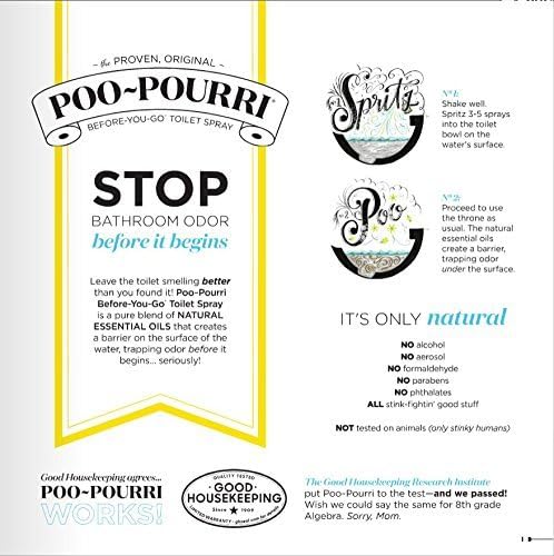 Poo Pourri Before You Go Toilet Spray 16 Ounce Refill Lavender Vanilla