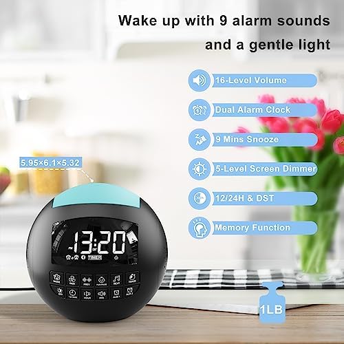 ROCAM 5-in-1 White Noise Machine with Bluetooth and Night Light
