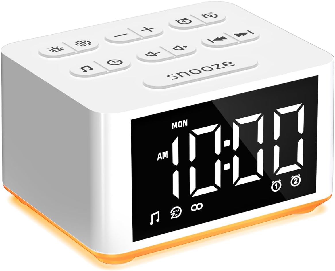DailyBody 3 In 1 Sound Machine With Night Light And Alarm Clock