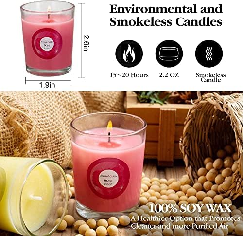 20 Pack Soy Wax Aromatherapy Candles