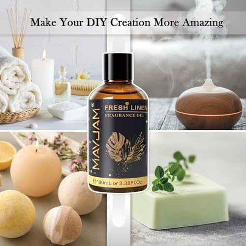 Fresh Linen Fragrance Oils 100ML with Glass Dropper