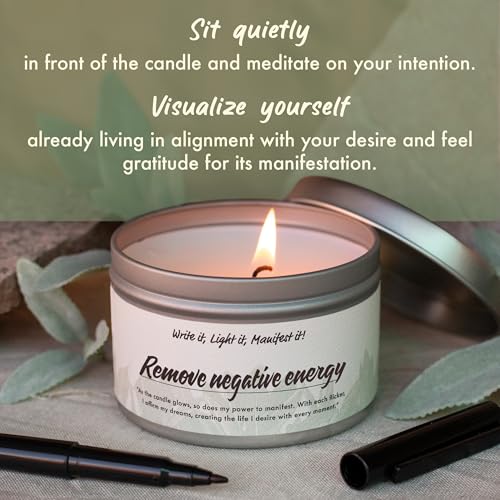 White Sage Candles for Home Cleansing and Meditation