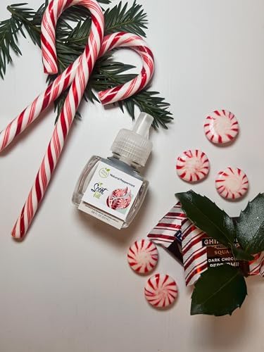 Scent Fill Natural Peppermint Air Freshener 2 Refills with Diffuser