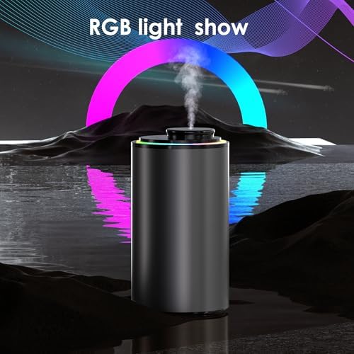 Waterless Essential Oil Diffuser with Light Show and 3 Timer Settings