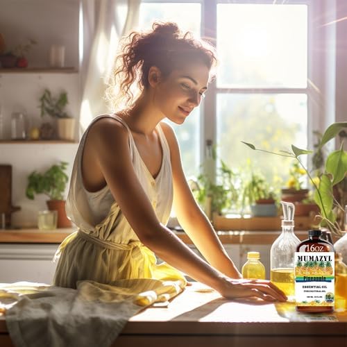 MUMAZYL Pineapple Essential Oil 16 Fl Oz for Diffuser Yoga Cleaning DIY