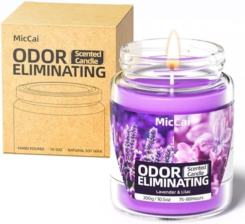 Lavender Lilac Deodorizing Candles for Home