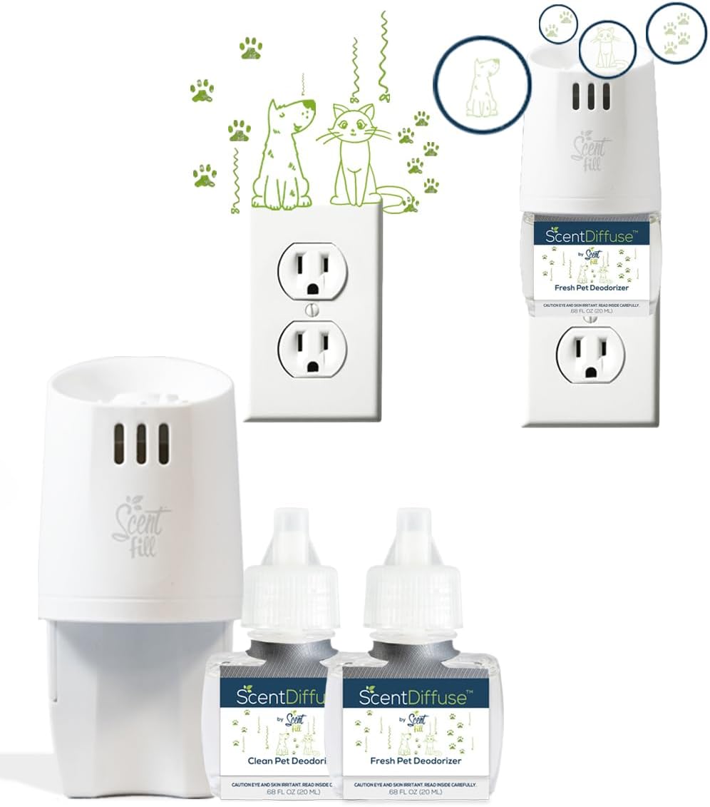 ScentDiffuse Pet Odor Deodorizer Starter Kit