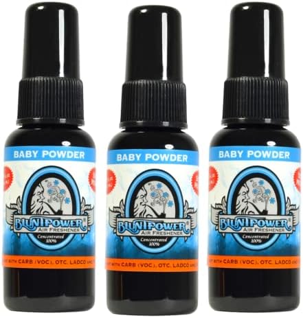 BluntPower Baby Powder 3 Pack Premium Air Freshener