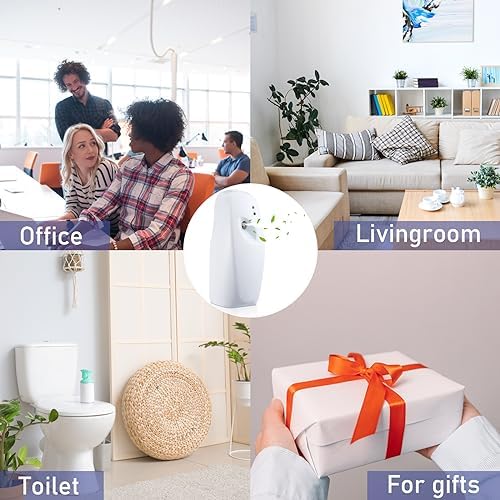 Uiifan 8 Pcs Wall Mounted Automatic Air Freshener Dispenser