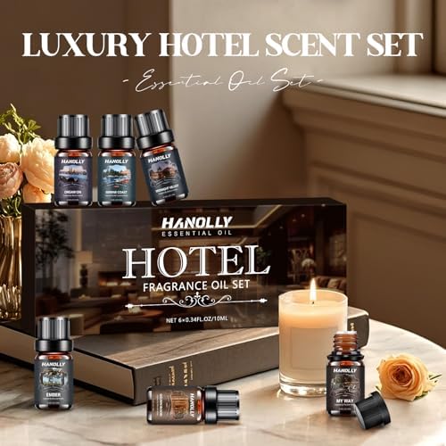 Hotel Diffuser Oils Gift Set - 6x10ML Luxury Essential Oil Collection