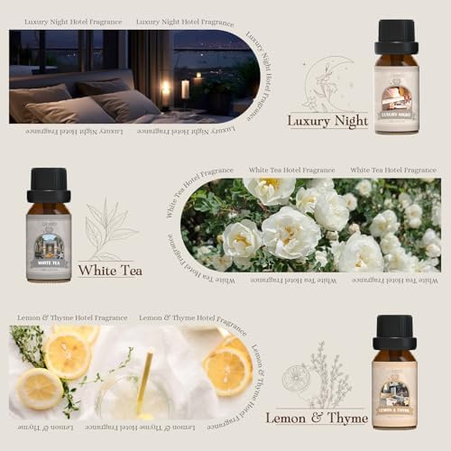 SALUBRITO Luxury Essential Oil Set with 6 Unique Scents