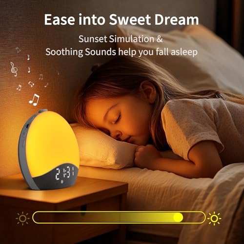 EASYERA Sunrise Alarm Clock with Sound and Light