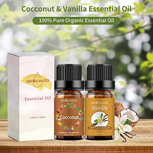 Sedbuwza Vanilla Coconut Essential Oil Set 2 x 10ml