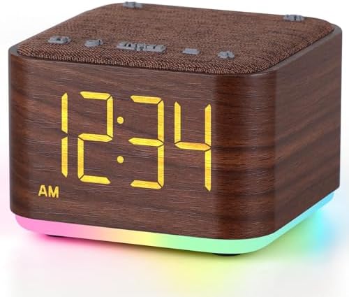 Mojikoo Sound Machine Alarm Clock with Bluetooth and Night Light 1
